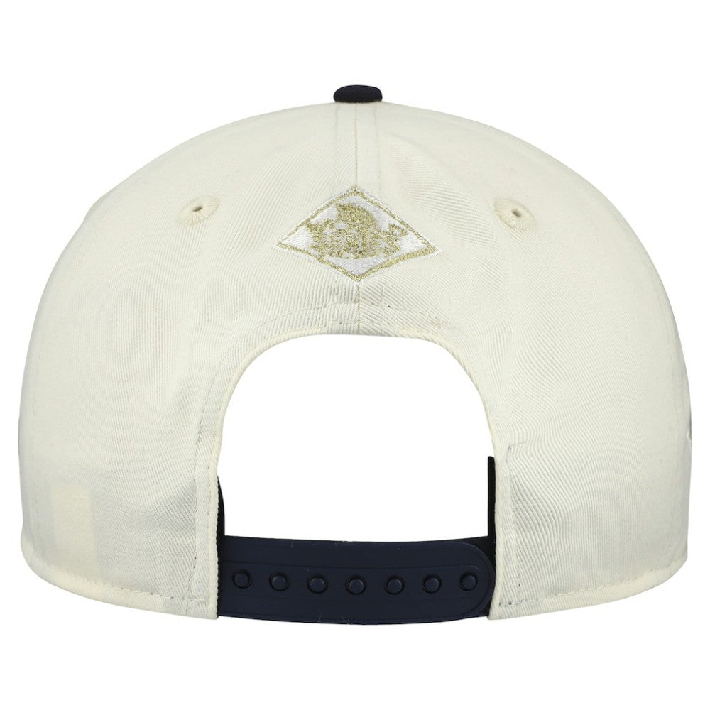 Houston Astros World Series 9FORTY M-Crown A-Frame Adjustable Hat - Cream/Navy | New Era