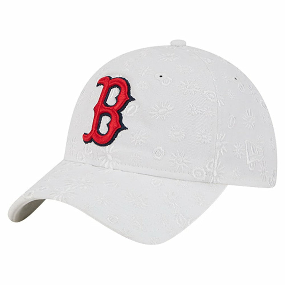 Boston Red Sox Women's Floral Mesh 9TWENTY Adjustable Hat - White | New Era