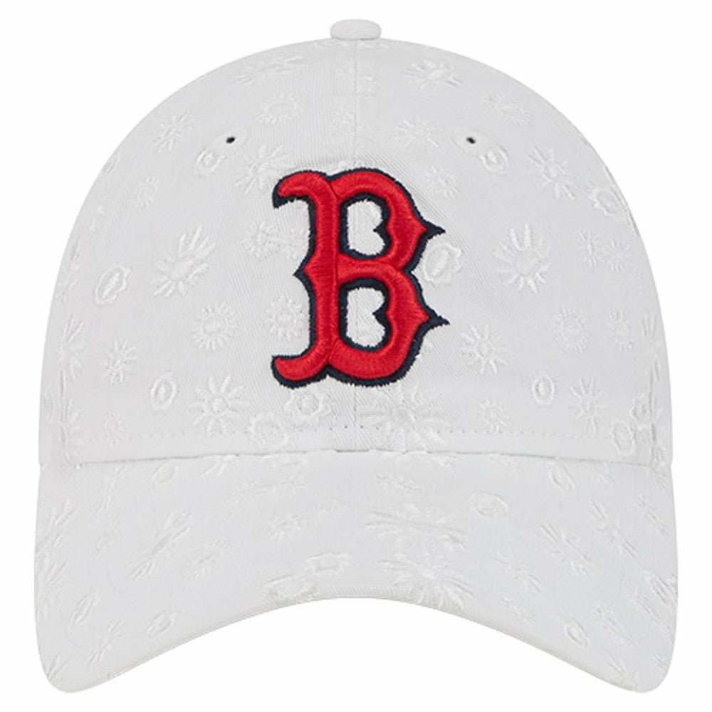 Boston Red Sox Women's Floral Mesh 9TWENTY Adjustable Hat - White | New Era
