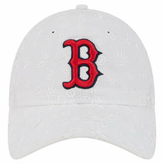 Boston Red Sox Women's Floral Mesh 9TWENTY Adjustable Hat - White | New Era