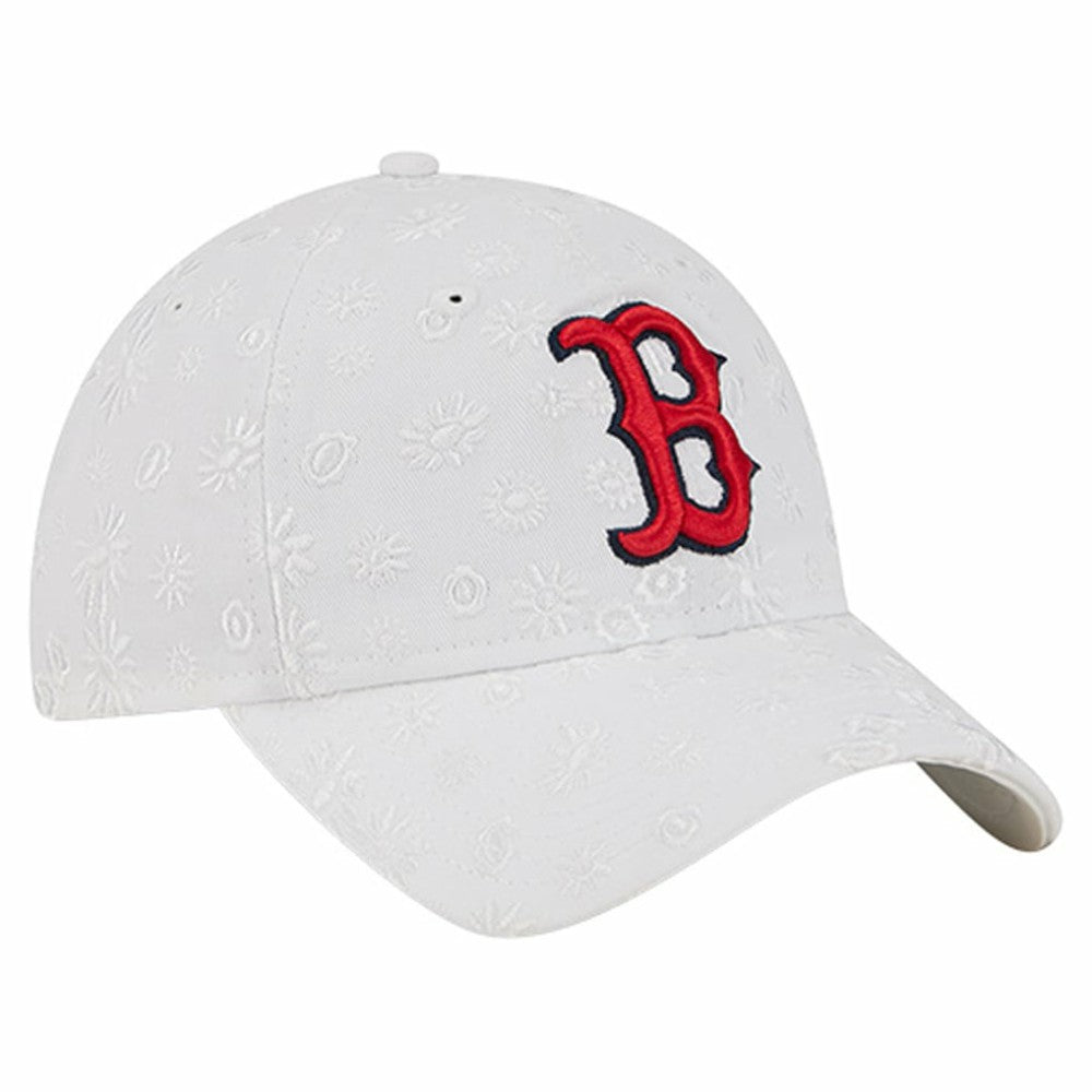 Boston Red Sox Women's Floral Mesh 9TWENTY Adjustable Hat - White | New Era