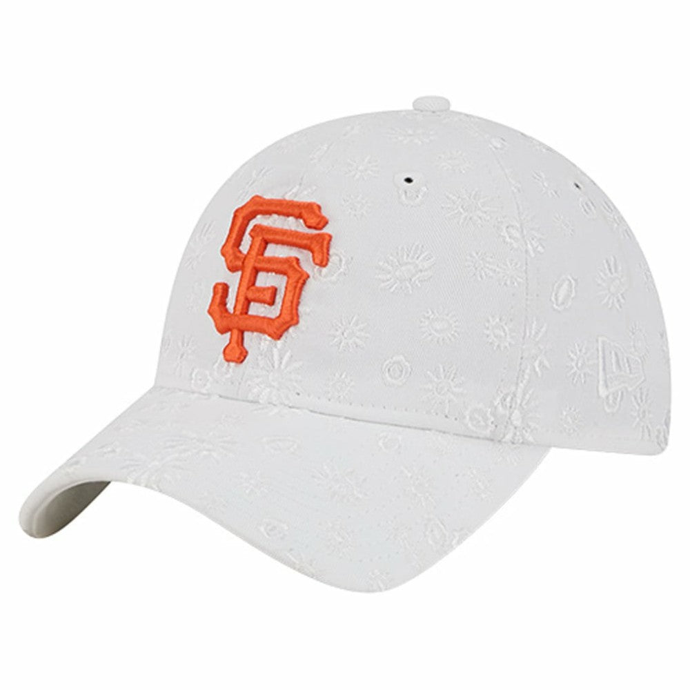 San Francisco Giants Women's Floral Mesh 9TWENTY Adjustable Hat - White | New Era