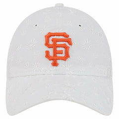 San Francisco Giants Women's Floral Mesh 9TWENTY Adjustable Hat - White | New Era