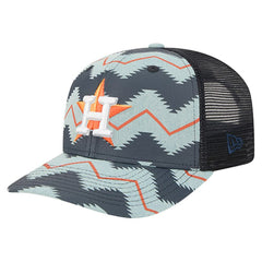 Houston Astros Aztec Denim 9SEVENTY Adjustable Hat - Denim/Navy | New Era