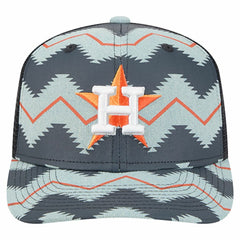Houston Astros Aztec Denim 9SEVENTY Adjustable Hat - Denim/Navy | New Era