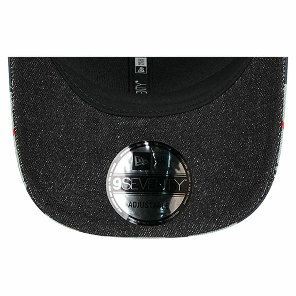 Atlanta Braves Aztec Denim 9SEVENTY Adjustable Hat - Denim/Navy | New Era
