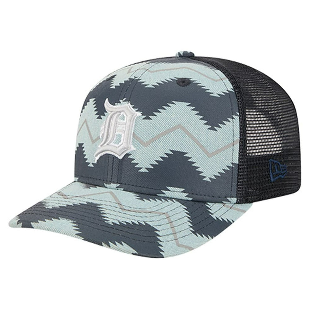 Detroit Tigers Aztec Denim 9SEVENTY Adjustable Hat - Denim/Navy | New Era