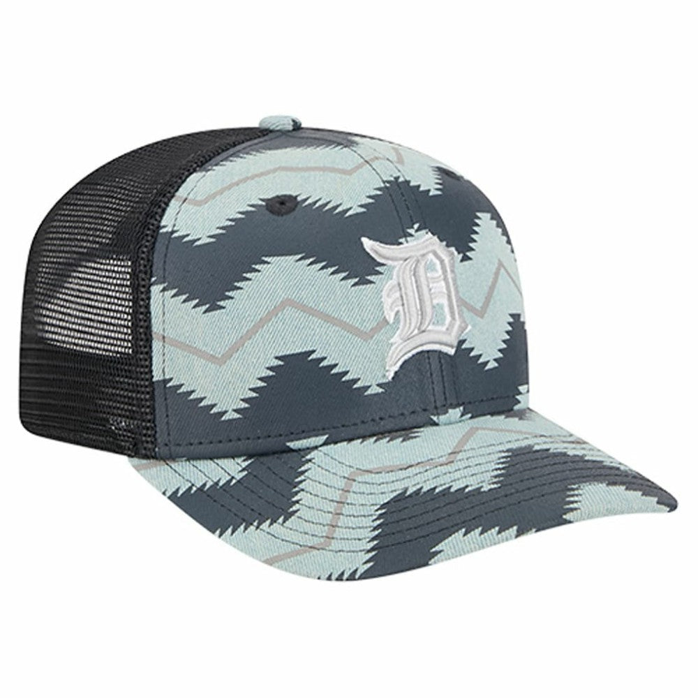 Detroit Tigers Aztec Denim 9SEVENTY Adjustable Hat - Denim/Navy | New Era