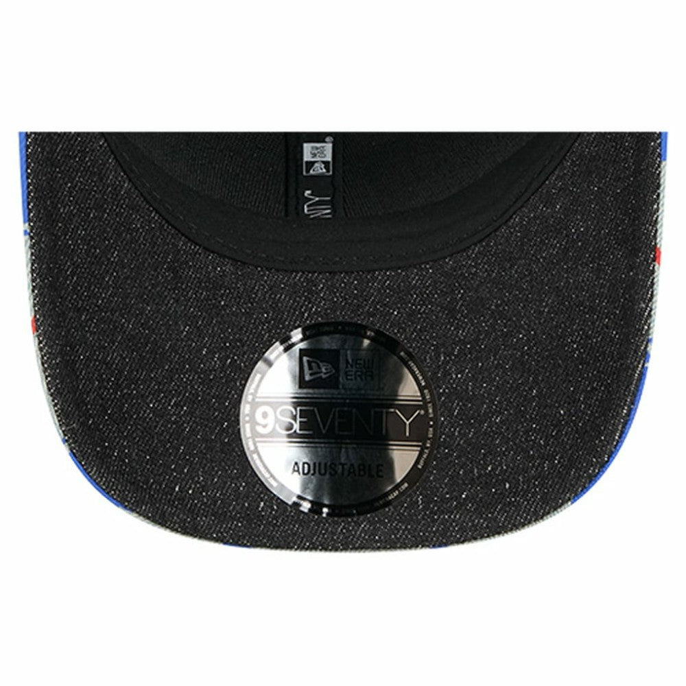 Chicago Cubs Aztec Denim 9SEVENTY Adjustable Hat - Denim/Royal | New Era