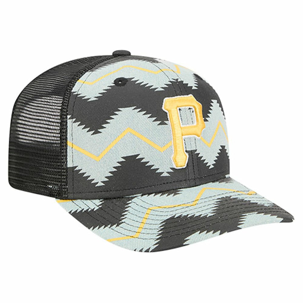 Pittsburgh Pirates Aztec Denim 9SEVENTY Adjustable Hat - Denim/Black | New Era