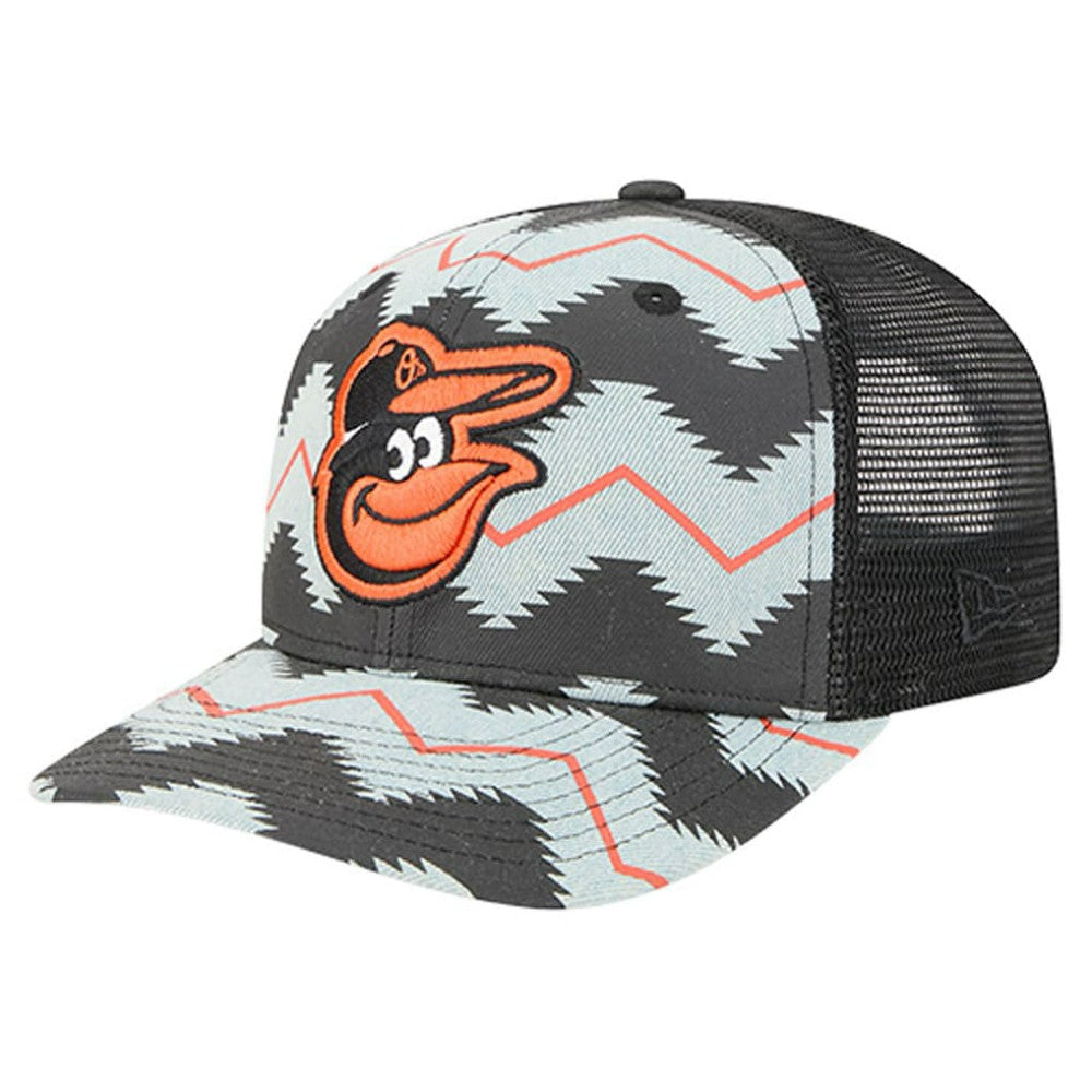 Baltimore Orioles Aztec Denim 9SEVENTY Adjustable Hat - Denim/Black | New Era