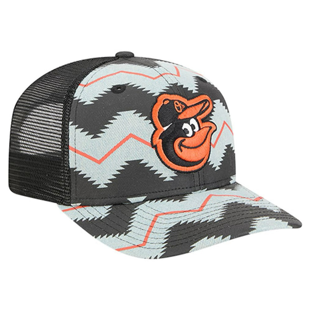 Baltimore Orioles Aztec Denim 9SEVENTY Adjustable Hat - Denim/Black | New Era
