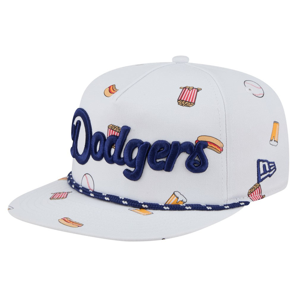 Los Angeles Dodgers Team Cheer Rope 19TWENTY Adjustable Hat - White | New Era