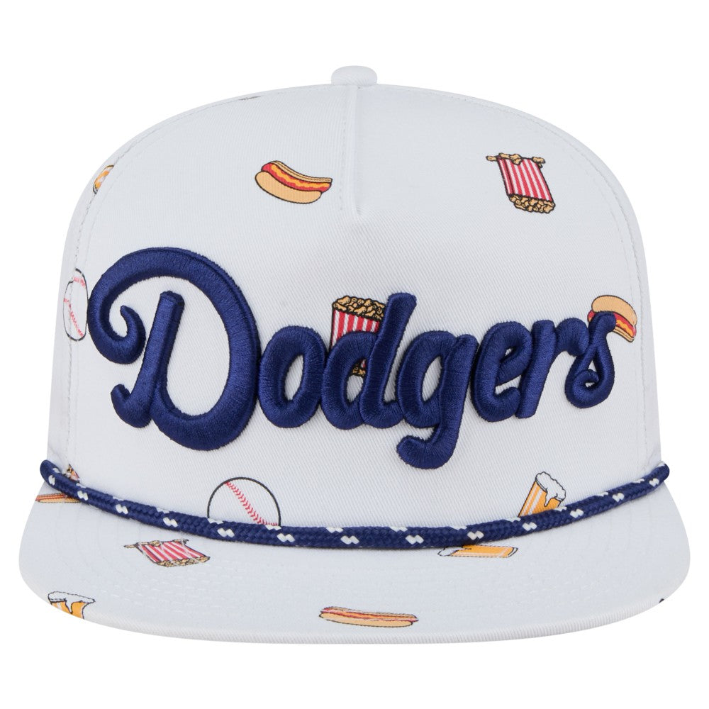 Los Angeles Dodgers Team Cheer Rope 19TWENTY Adjustable Hat - White | New Era
