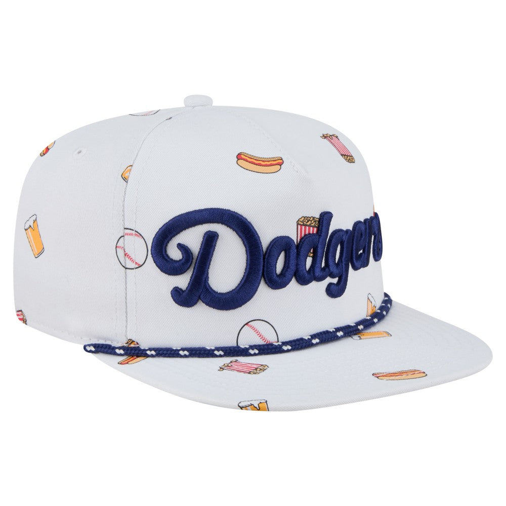Los Angeles Dodgers Team Cheer Rope 19TWENTY Adjustable Hat - White | New Era