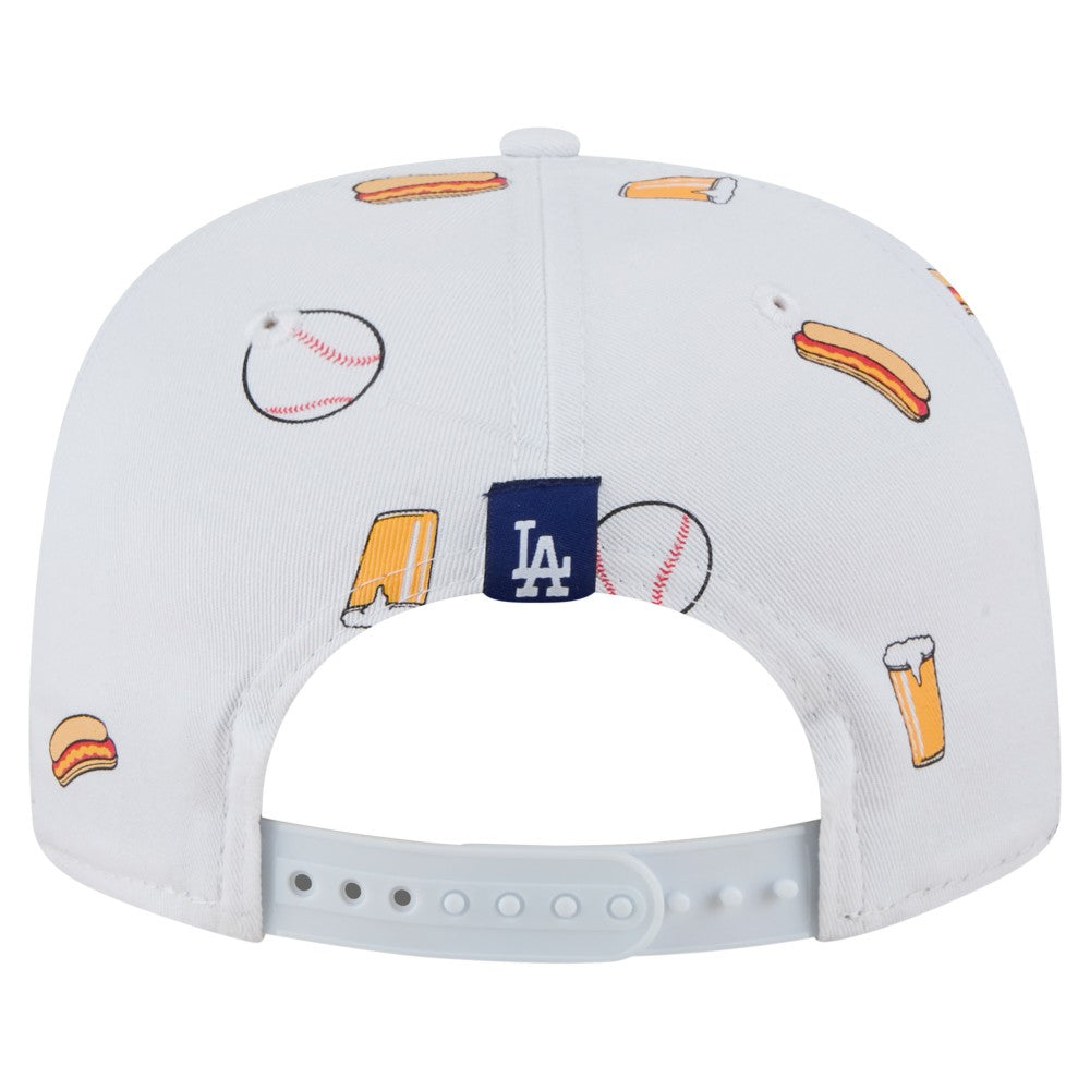 Los Angeles Dodgers Team Cheer Rope 19TWENTY Adjustable Hat - White | New Era