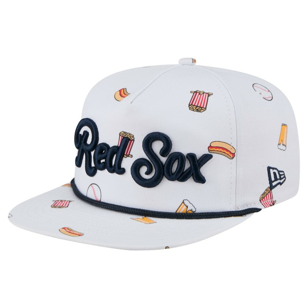 Boston Red Sox Team Cheer Rope 19TWENTY Adjustable Hat - White | New Era