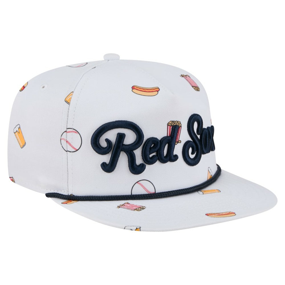 Boston Red Sox Team Cheer Rope 19TWENTY Adjustable Hat - White | New Era