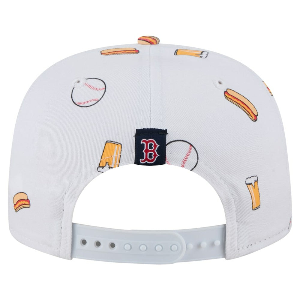 Boston Red Sox Team Cheer Rope 19TWENTY Adjustable Hat - White | New Era