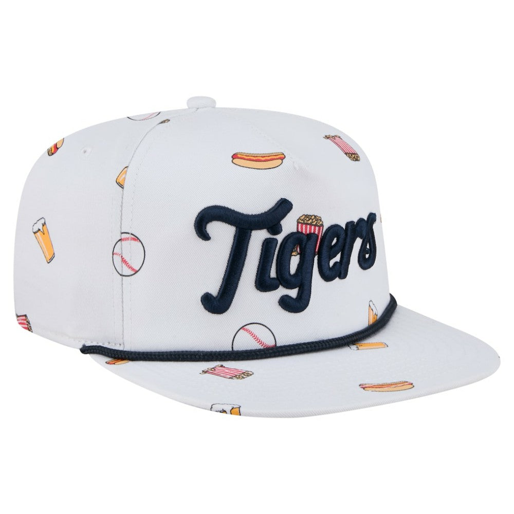 Detroit Tigers Team Cheer Rope 19TWENTY Adjustable Hat - White | New Era