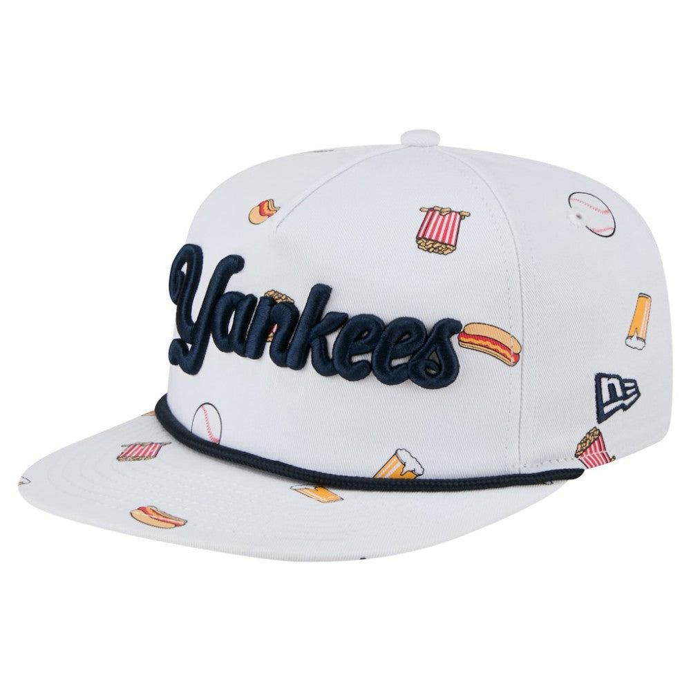 New York Yankees Team Cheer Rope 19TWENTY Adjustable Hat - White | New Era