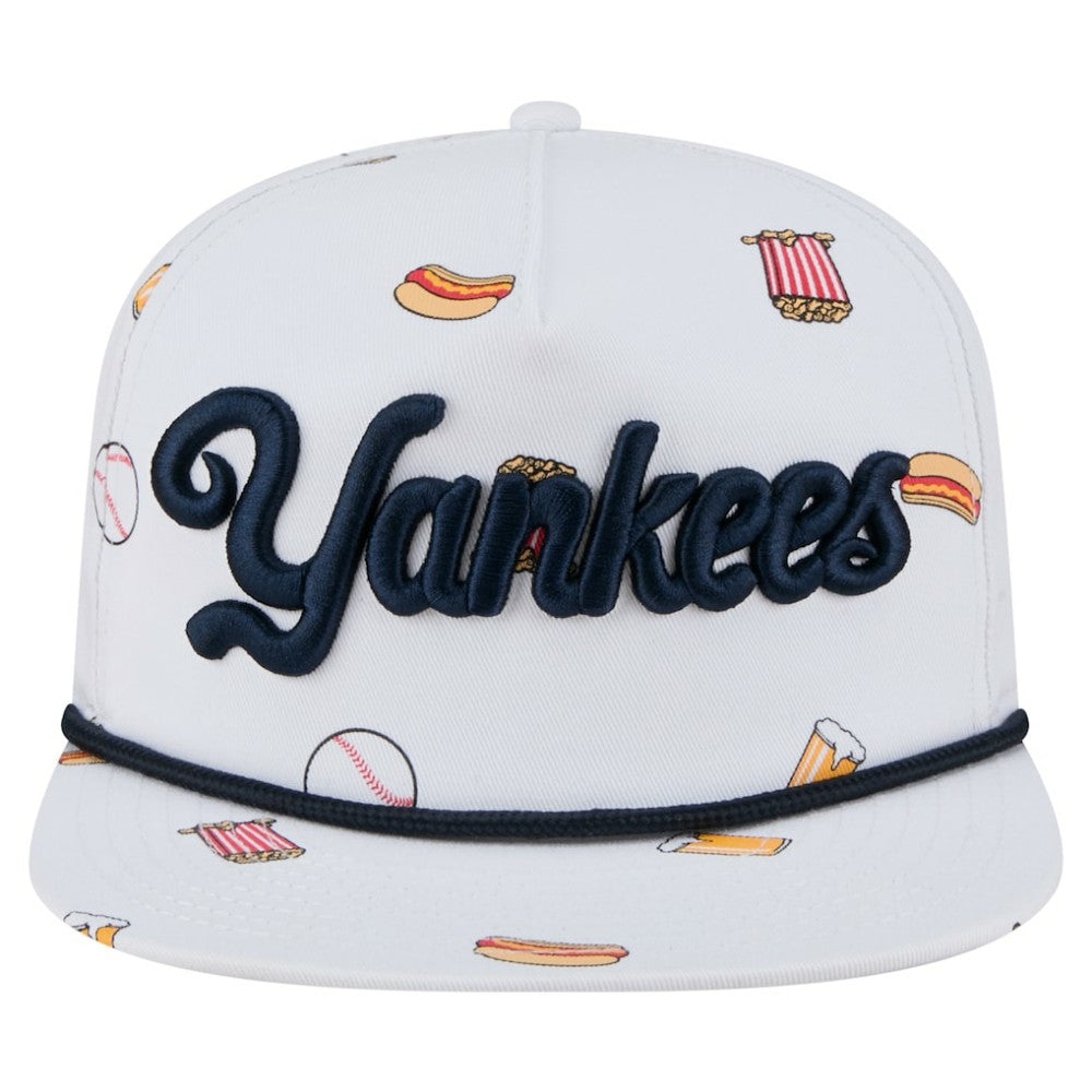 New York Yankees Team Cheer Rope 19TWENTY Adjustable Hat - White | New Era