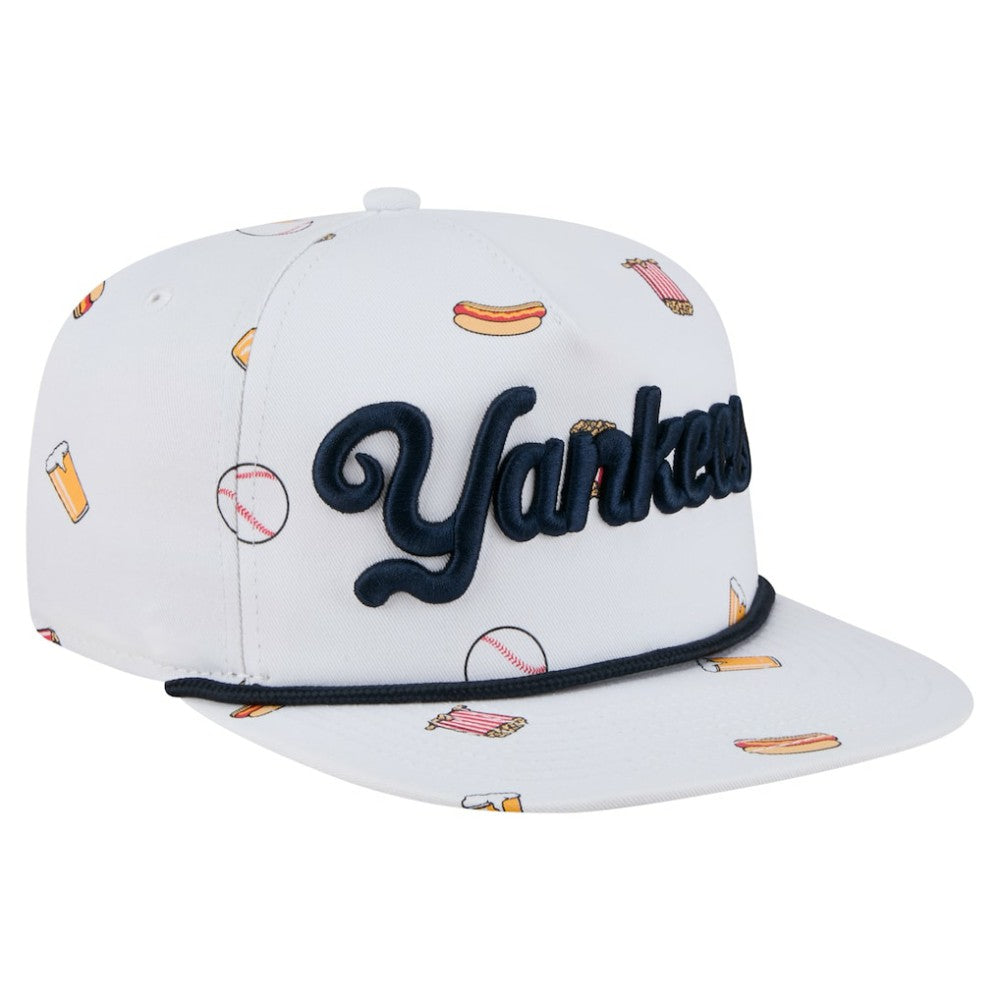 New York Yankees Team Cheer Rope 19TWENTY Adjustable Hat - White | New Era