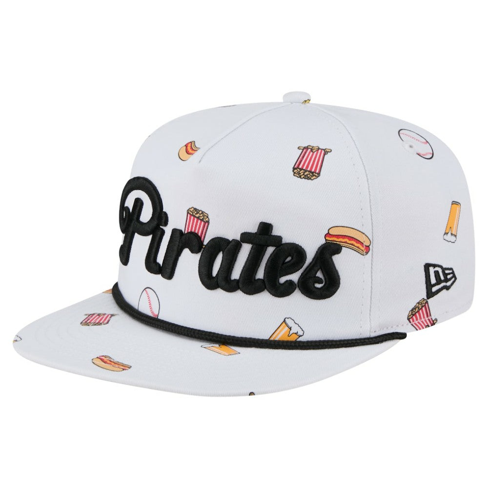 Pittsburgh Pirates Team Cheer Rope 19TWENTY Adjustable Hat - White | New Era