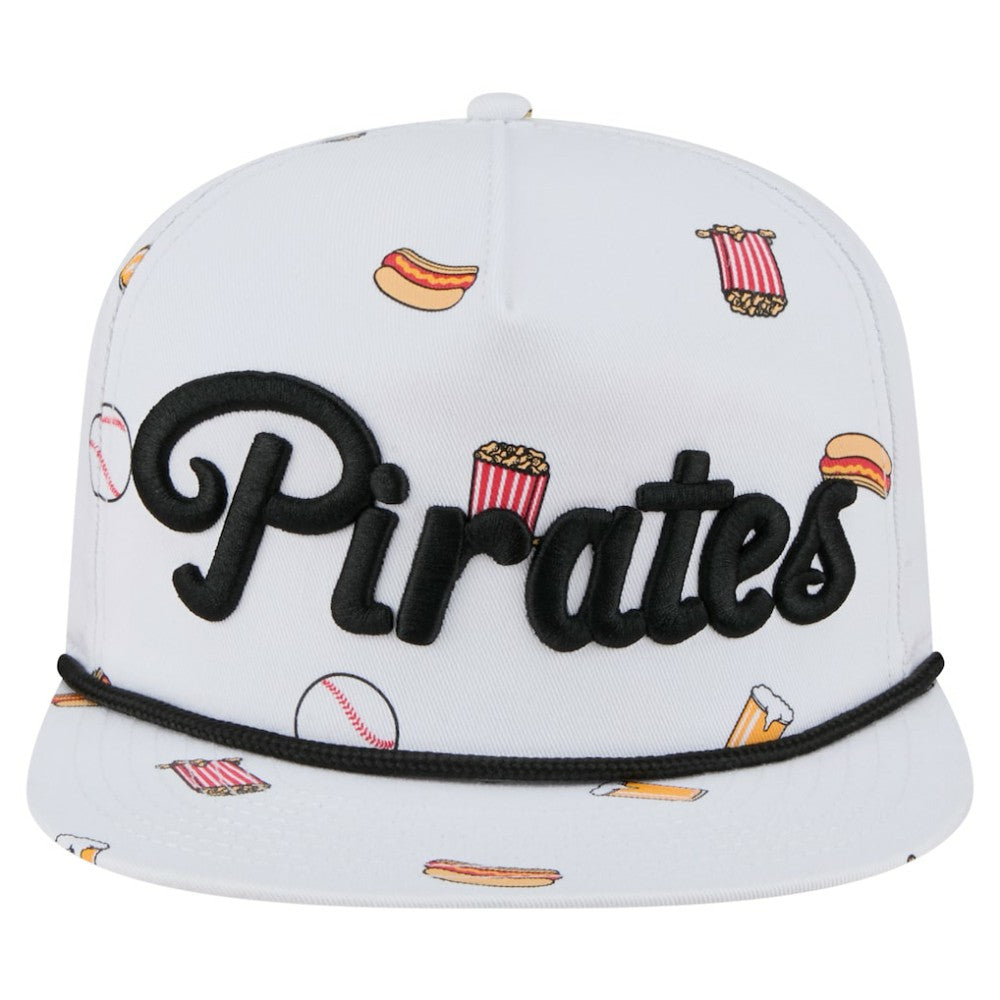 Pittsburgh Pirates Team Cheer Rope 19TWENTY Adjustable Hat - White | New Era