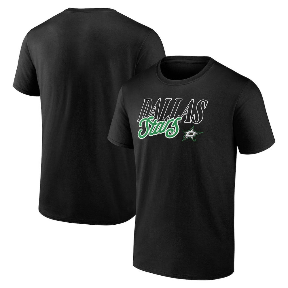 Dallas Stars Script T-Shirt Black