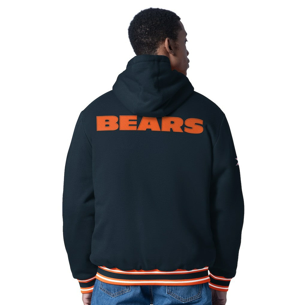 Chicago Bears G-III Sports by Carl Banks Power Forward Commemorative Full-Zip Hooded Jacket - Navy sale