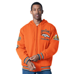 Denver Broncos G-III Sports by Carl Banks Power Forward Commemorative Full-Zip Hooded Jacket - Orange outlet