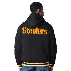 Pittsburgh Steelers G-III Sports by Carl Banks Power Forward Commemorative Full-Zip Hooded Jacket - Black outlet