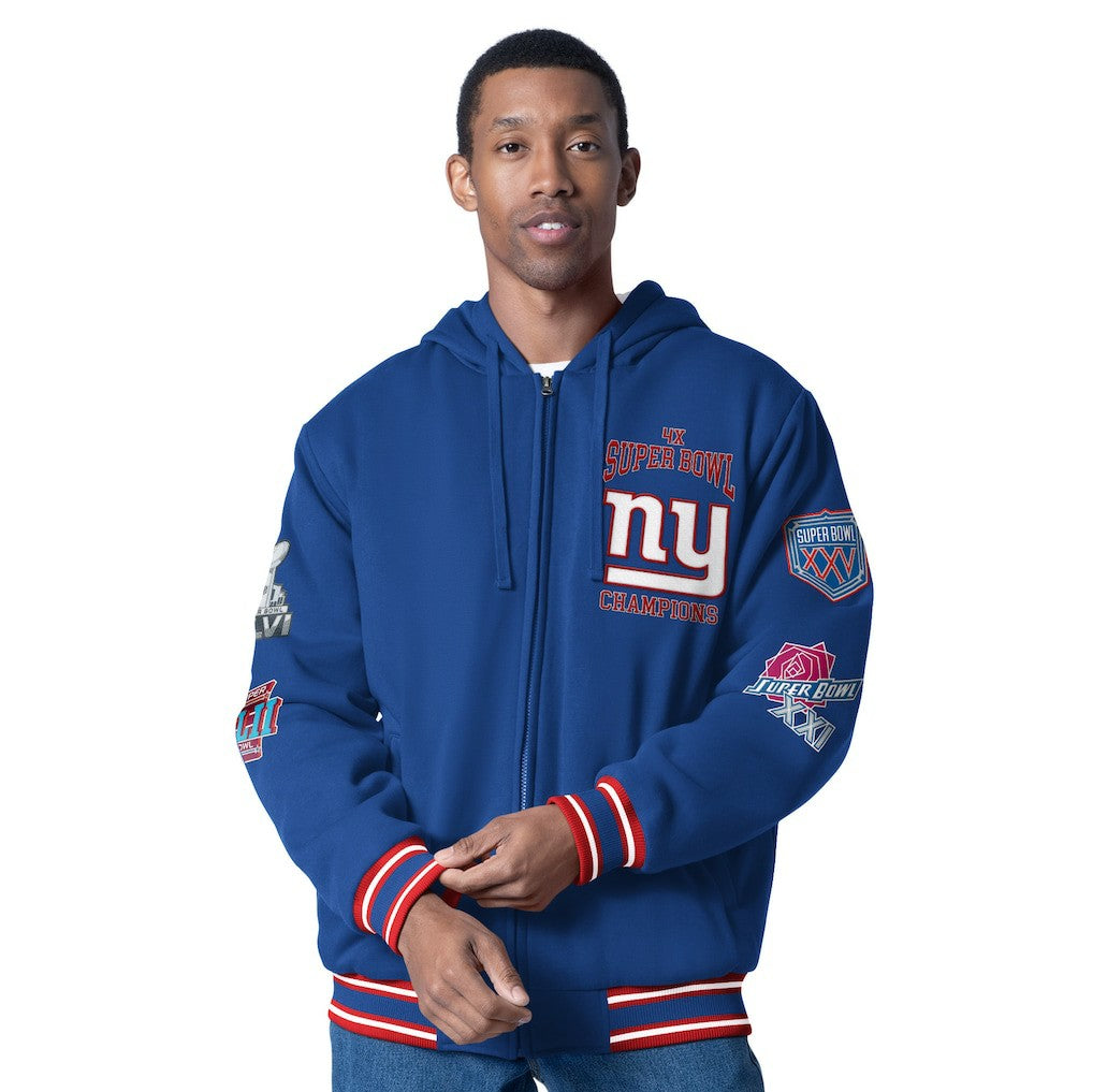 New York Giants G-III Sports by Carl Banks Power Forward Commemorative Full-Zip Hooded Jacket - Royal sale