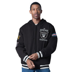 Las Vegas Raiders G-III Sports by Carl Banks Power Forward Commemorative Full-Zip Hooded Jacket - Black outlet