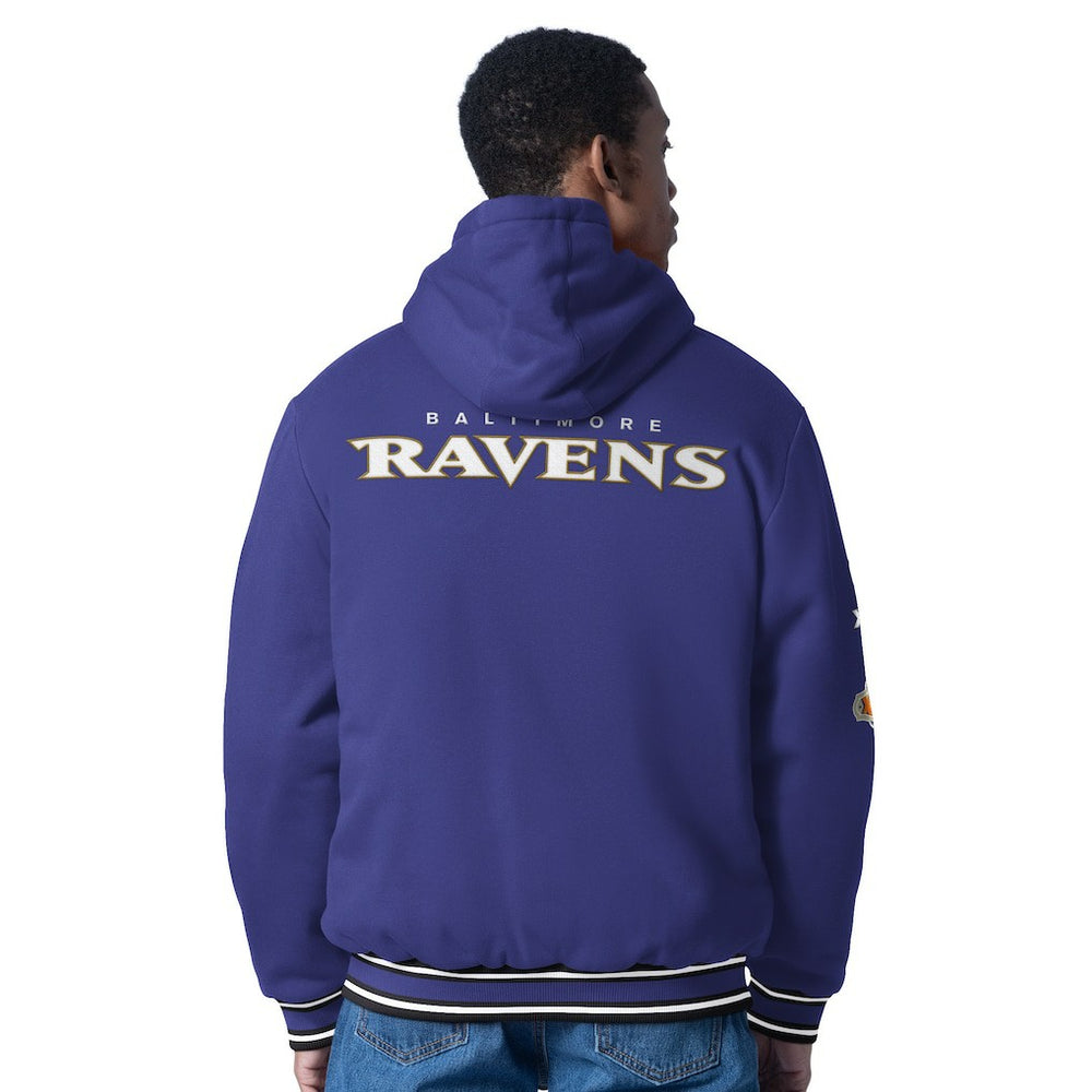 Baltimore Ravens G-III Sports by Carl Banks Power Forward Commemorative Full-Zip Hooded Jacket - Purple outlet
