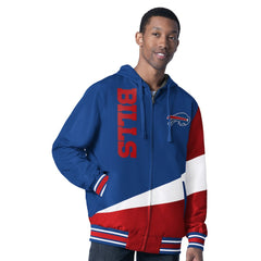 Buffalo Bills G-III Sports by Carl Banks Dual Threat Reversable Full-Zip Hooded Jacket - Royal/Charcoal sale