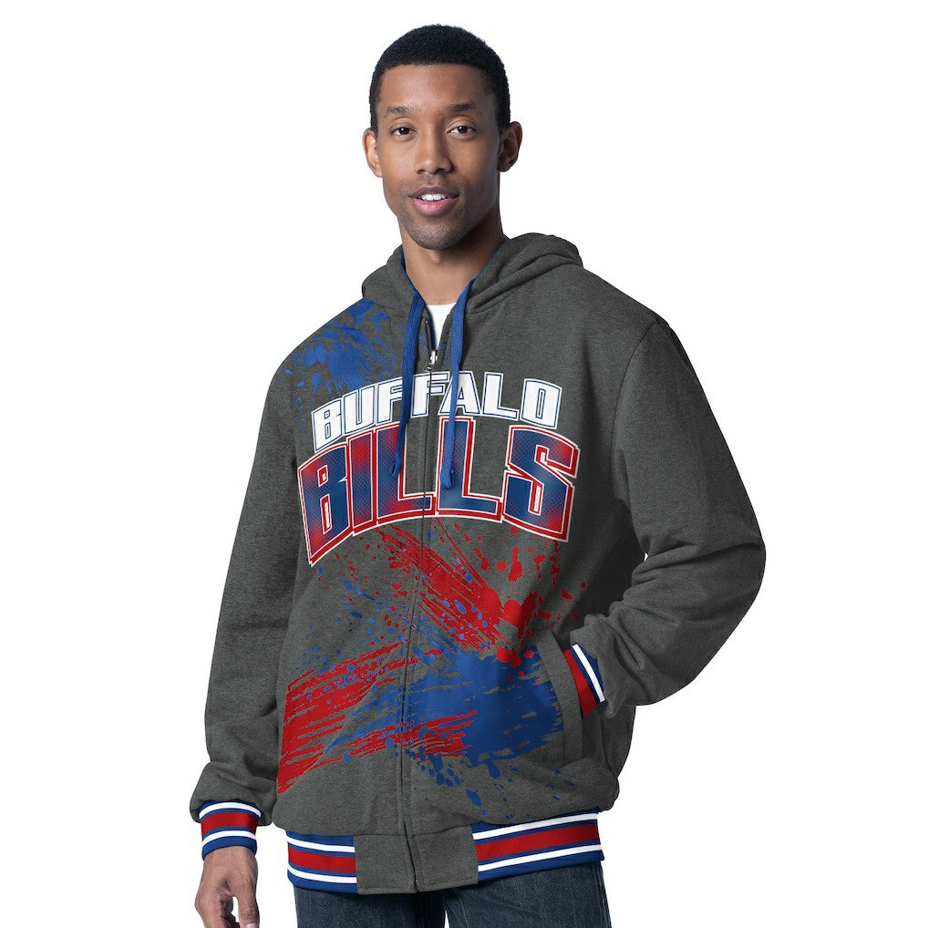 Buffalo Bills G-III Sports by Carl Banks Dual Threat Reversable Full-Zip Hooded Jacket - Royal/Charcoal sale