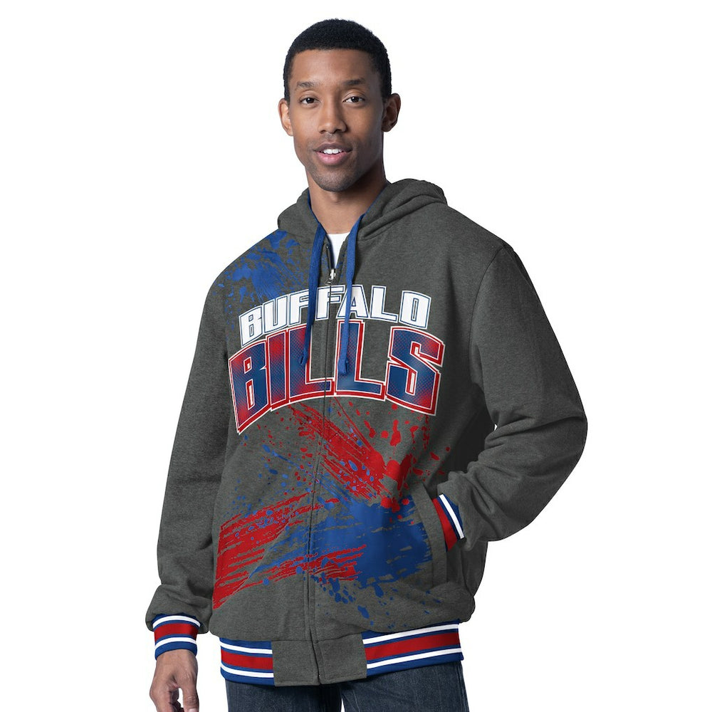 Buffalo Bills G-III Sports by Carl Banks Dual Threat Reversable Full-Zip Hooded Jacket - Royal/Charcoal sale