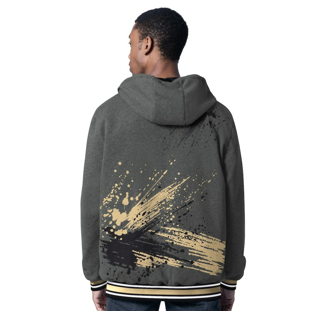 New Orleans Saints G-III Sports by Carl Banks Dual Threat Reversable Full-Zip Hooded Jacket - Black/Charcoal sale