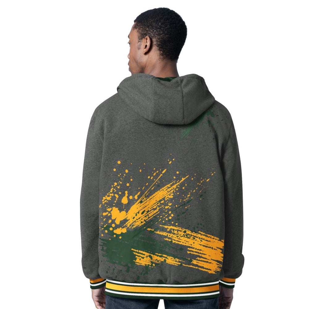 Green Bay Packers G-III Sports by Carl Banks Dual Threat Reversable Full-Zip Hooded Jacket - Green/Charcoal for sale