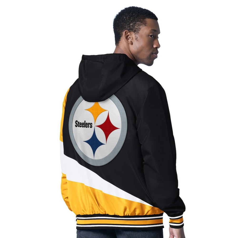 Pittsburgh Steelers G-III Sports by Carl Banks Dual Threat Reversable Full-Zip Hooded Jacket - Black/Charcoal for sale