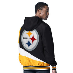 Pittsburgh Steelers G-III Sports by Carl Banks Dual Threat Reversable Full-Zip Hooded Jacket - Black/Charcoal for sale