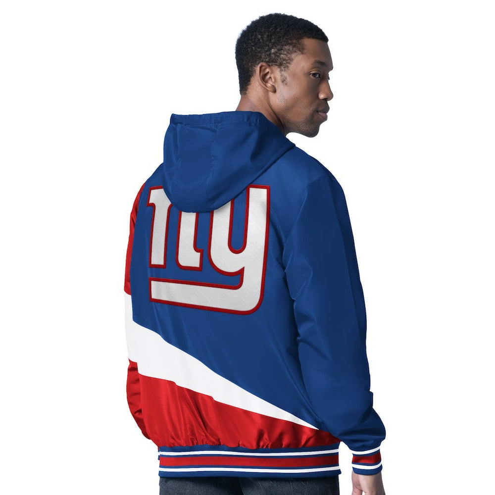 New York Giants G-III Sports by Carl Banks Dual Threat Reversable Full-Zip Hooded Jacket - Royal/Charcoal discount