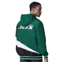 New York Jets G-III Sports by Carl Banks Dual Threat Reversable Full-Zip Hooded Jacket - Green/Charcoal outlet