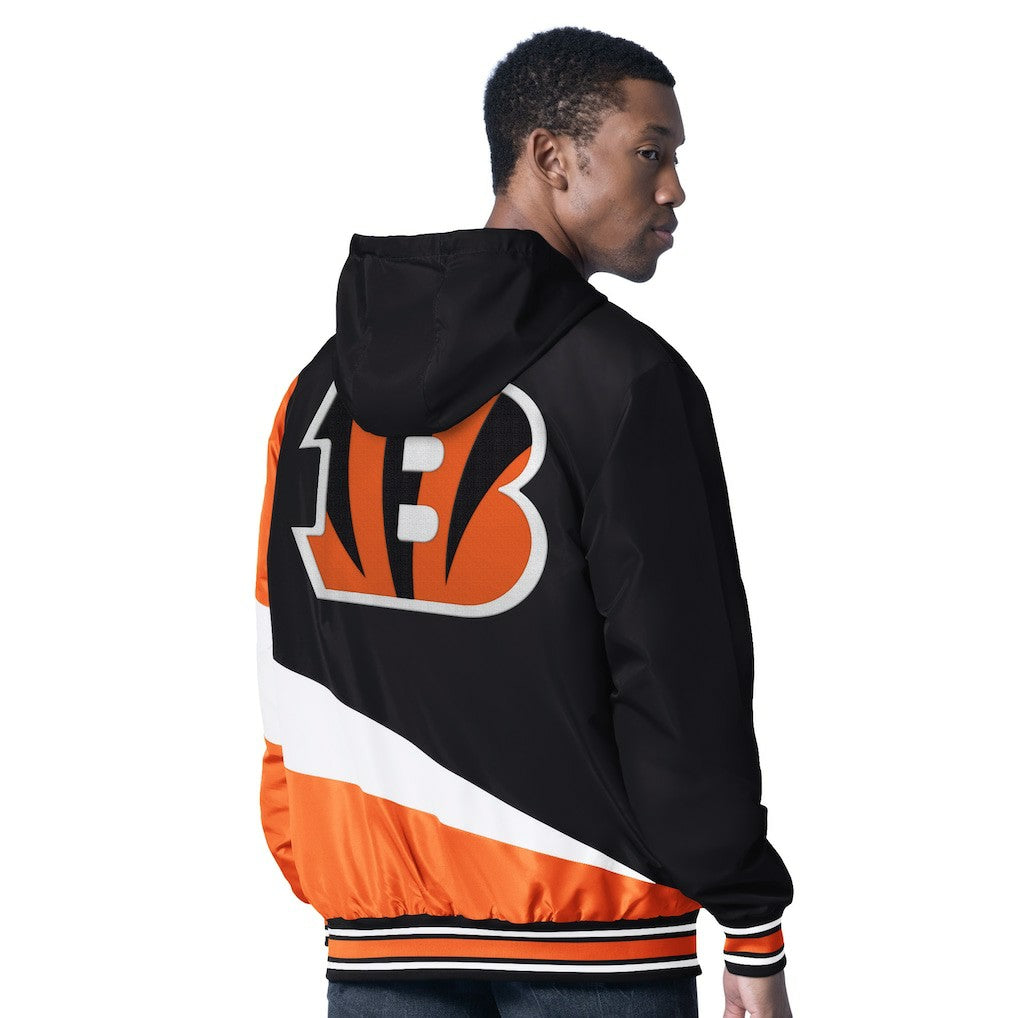 Cincinnati Bengals G-III Sports by Carl Banks Dual Threat Reversable Full-Zip Hooded Jacket - Black/Charcoal discount