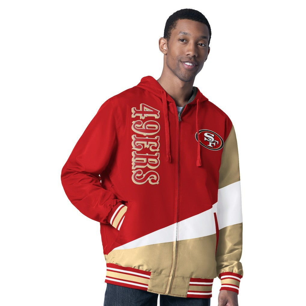 San Francisco 49ers G-III Sports by Carl Banks Dual Threat Reversable Full-Zip Hooded Jacket - Scarlet/Charcoal online