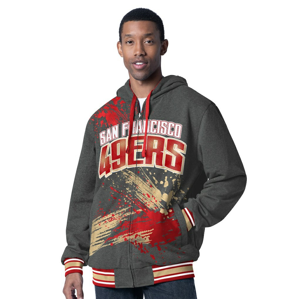 San Francisco 49ers G-III Sports by Carl Banks Dual Threat Reversable Full-Zip Hooded Jacket - Scarlet/Charcoal online