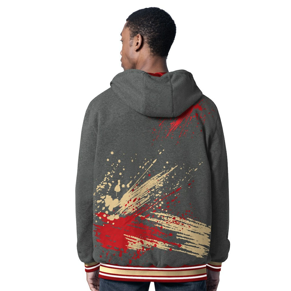 San Francisco 49ers G-III Sports by Carl Banks Dual Threat Reversable Full-Zip Hooded Jacket - Scarlet/Charcoal online