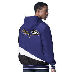 Baltimore Ravens G-III Sports by Carl Banks Dual Threat Reversable Full-Zip Hooded Jacket - Purple/Charcoal outlet